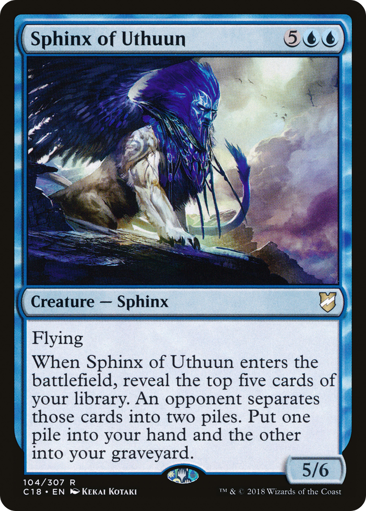 Sphinx of Uthuun (C18-104) [Commander 2018] MTG Single Wizards of the Coast
