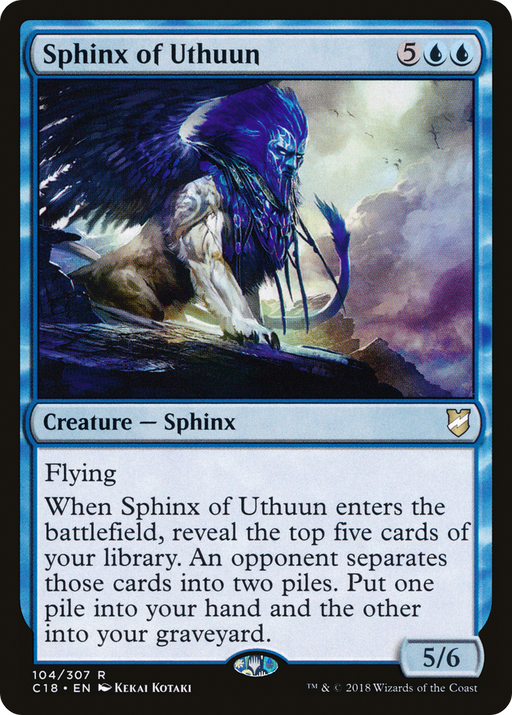 Sphinx of Uthuun (C18-104) [Commander 2018] MTG Single Wizards of the Coast