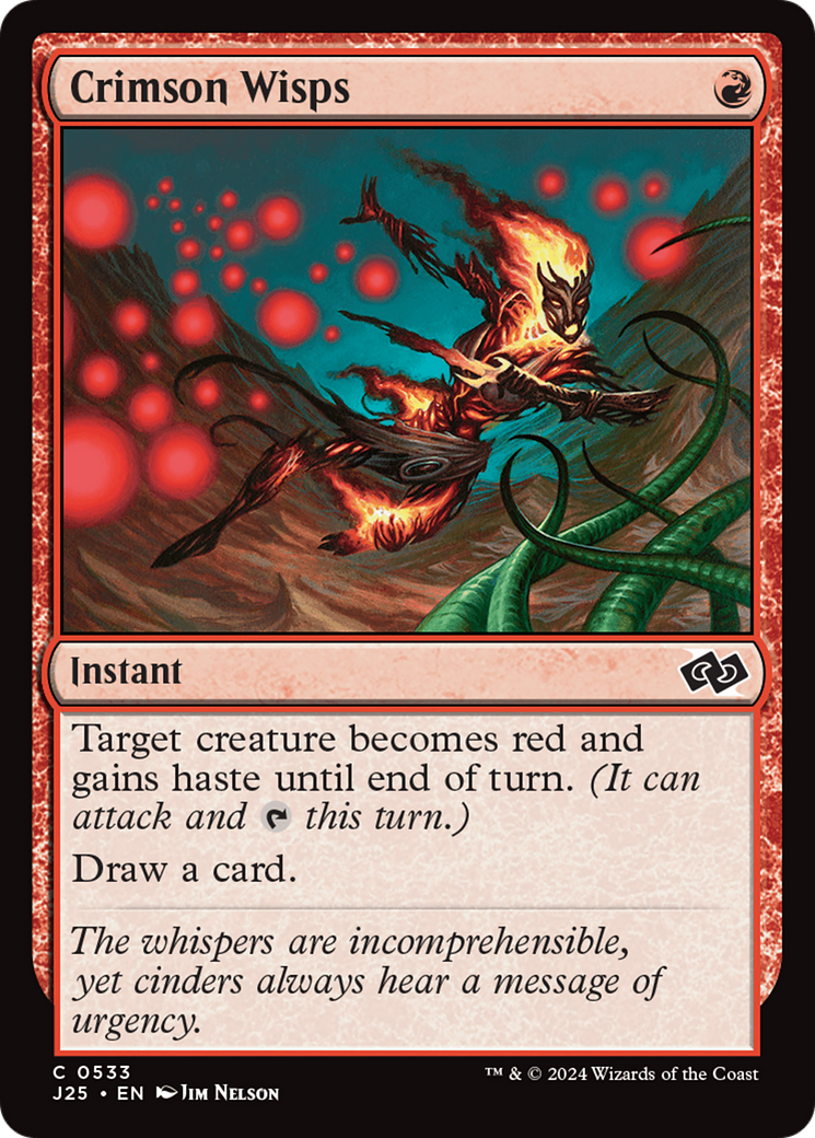 Crimson Wisps (J25-533) [Foundations Jumpstart] MTG Single Wizards of the Coast