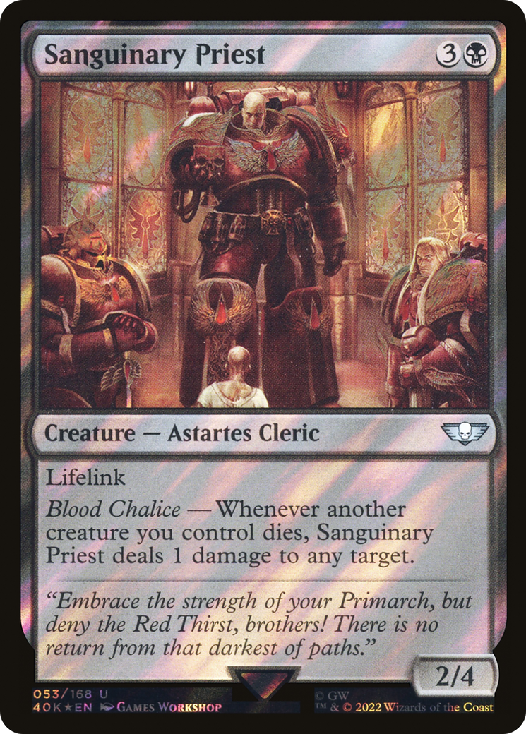 Sanguinary Priest (40K-53★) [Warhammer 40,000 Commander] Foil MTG Single Wizards of the Coast