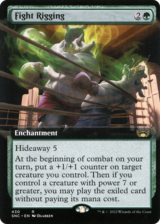 Fight Rigging (SNC-430) [Streets of New Capenna] (Extended Art) MTG Single Wizards of the Coast