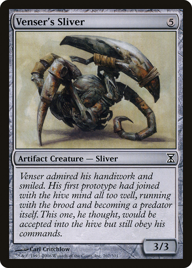 Venser's Sliver (TSP-267) [Time Spiral] MTG Single Wizards of the Coast