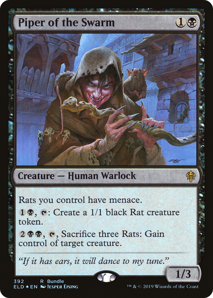 Piper of the Swarm (ELD Bundle) (UMP-392) [Throne of Eldraine] Foil MTG Single Wizards of the Coast