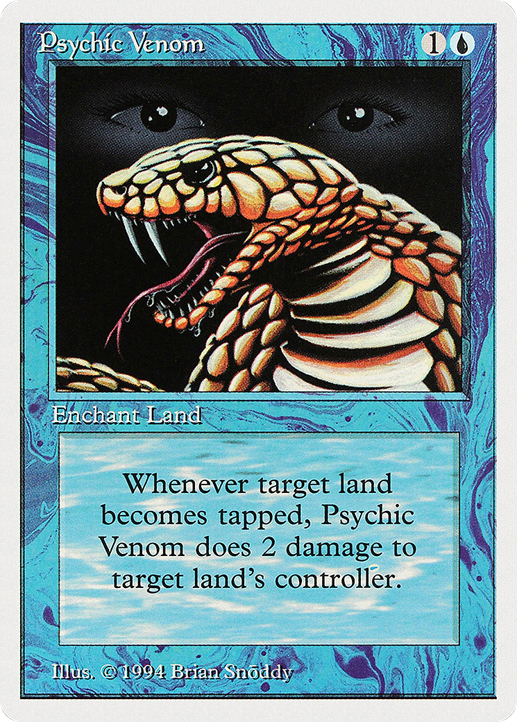Psychic Venom (SUM-076) [Misc] Summer Magic / Edgar MTG Single Wizards of the Coast