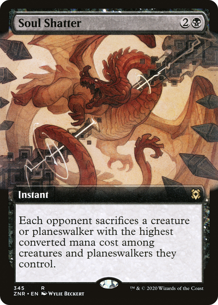 Soul Shatter (ZNR-345) [Zendikar Rising] (Extended Art) MTG Single Wizards of the Coast
