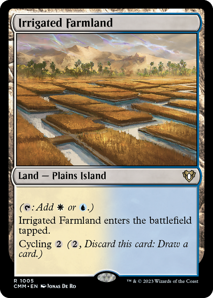 Irrigated Farmland (CMM-1005) [Commander Masters] MTG Single Wizards of the Coast