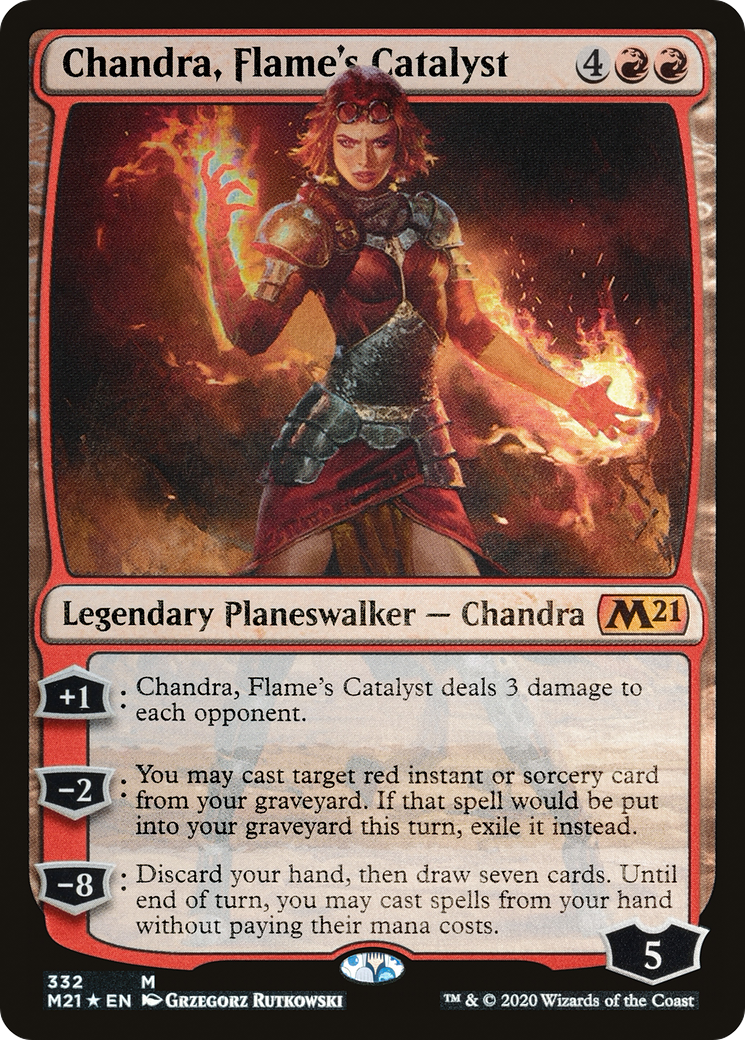 Chandra, Flame's Catalyst (M21-332) [Core Set 2021] Foil MTG Single Wizards of the Coast