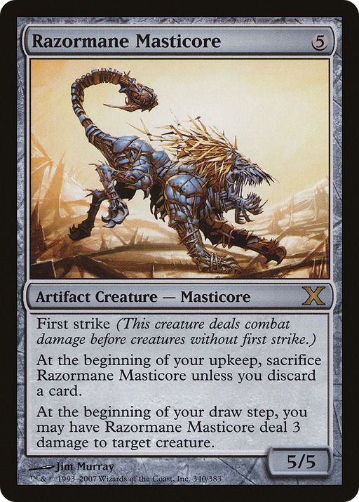 Razormane Masticore (10E-340) [Tenth Edition] MTG Single Wizards of the Coast