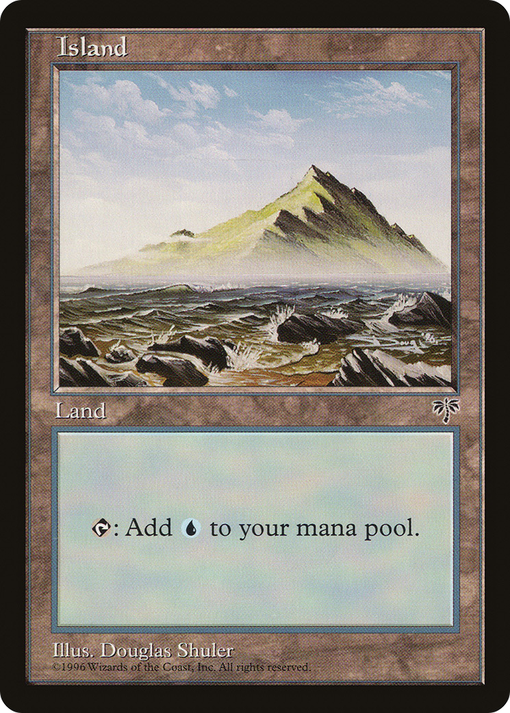 Island (Rocky Water) (MIR-) [Mirage] MTG Single Wizards of the Coast