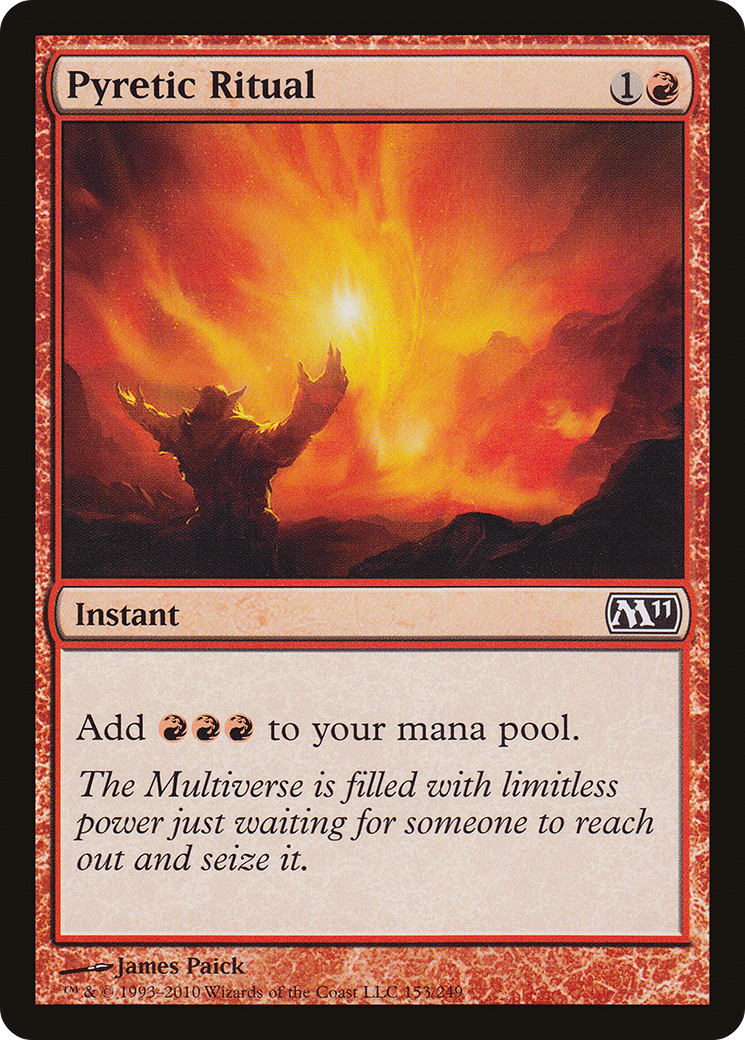 Pyretic Ritual (M11-153) [Magic 2011] Foil MTG Single Wizards of the Coast