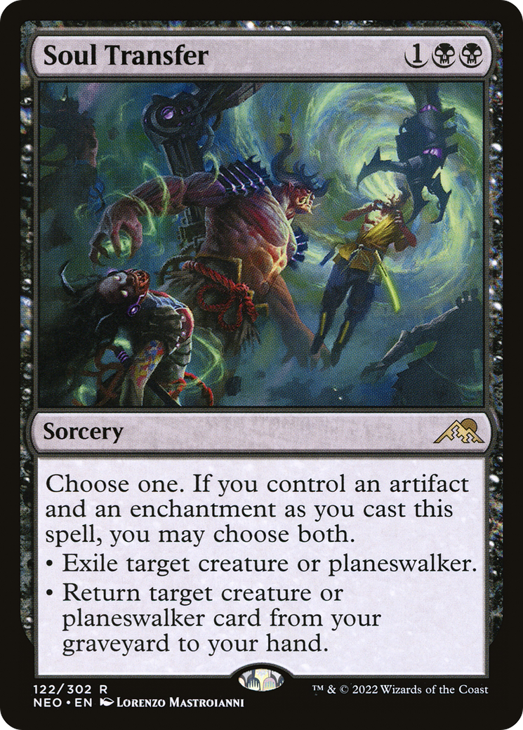 Soul Transfer (NEO-122) [Kamigawa: Neon Dynasty] Foil MTG Single Wizards of the Coast