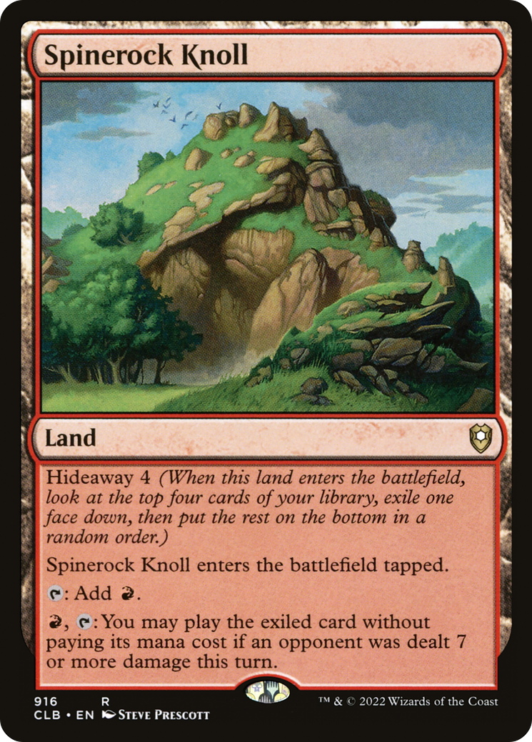 Spinerock Knoll (CLB-916) [Commander Legends: Battle for Baldur's Gate] MTG Single Wizards of the Coast