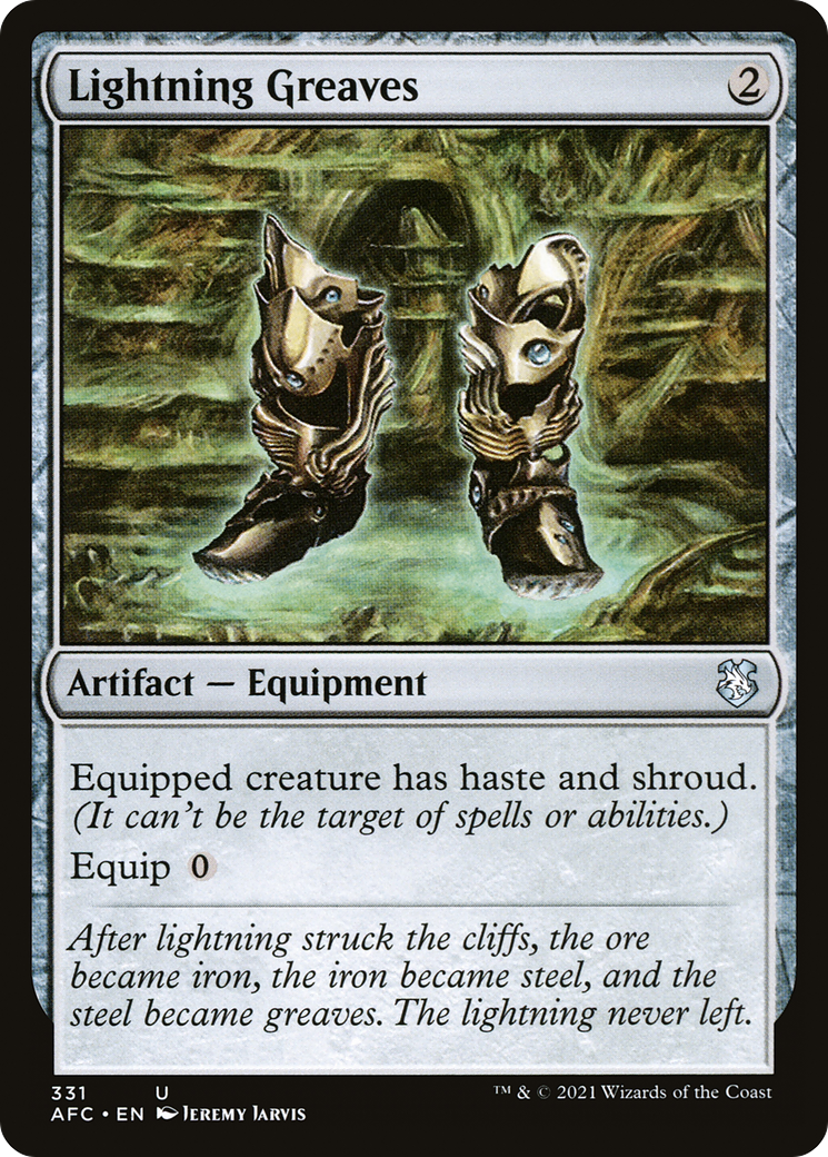 Lightning Greaves (AFC-331) [Forgotten Realms Commander] MTG Single Wizards of the Coast