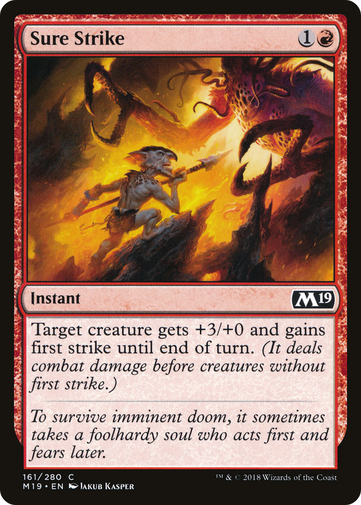 Sure Strike (M19-161) [Core Set 2019] Foil MTG Single Wizards of the Coast