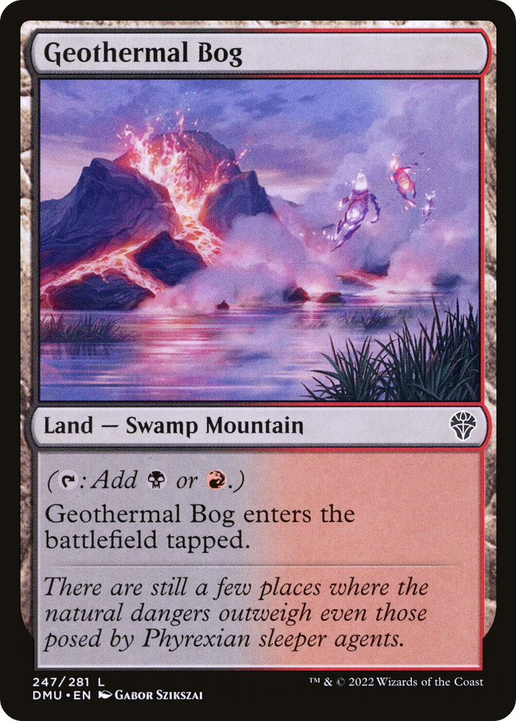 Geothermal Bog (DMU-247) [Dominaria United] MTG Single Wizards of the Coast