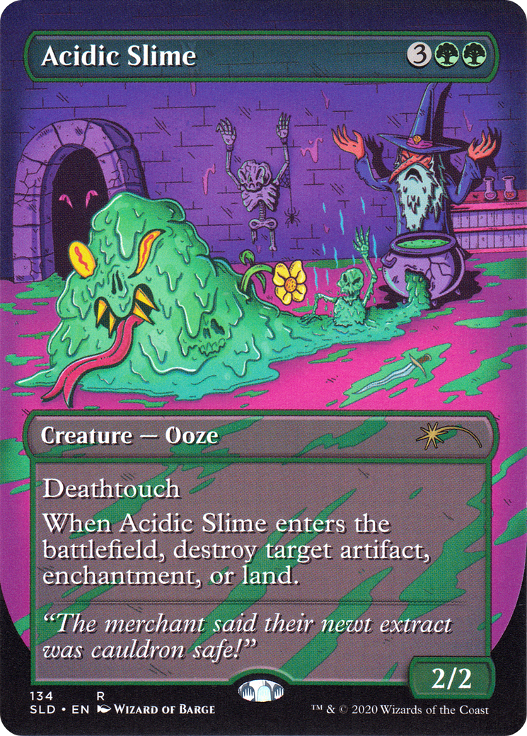 Acidic Slime (SLD-134) [Secret Lair] Drop (Borderless) MTG Single Wizards of the Coast
