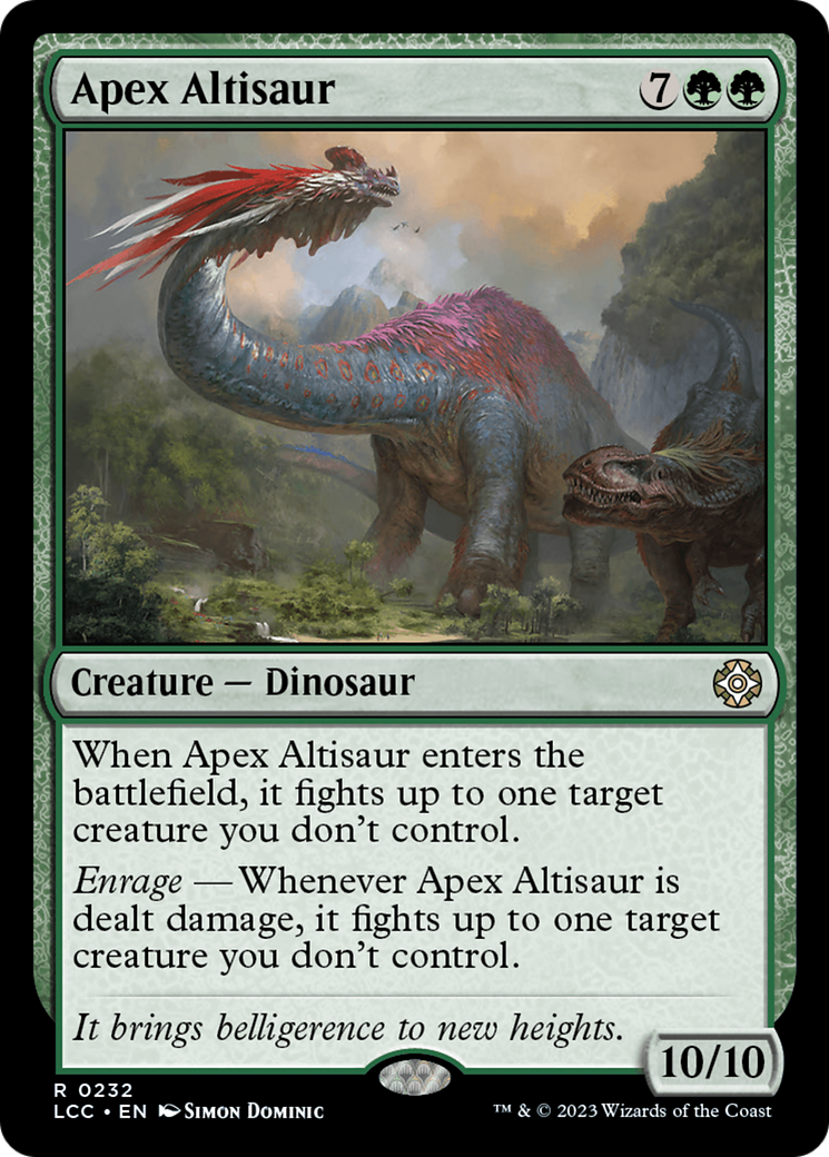 Apex Altisaur (LCC-232) [The Lost Caverns of Ixalan Commander] MTG Single Wizards of the Coast