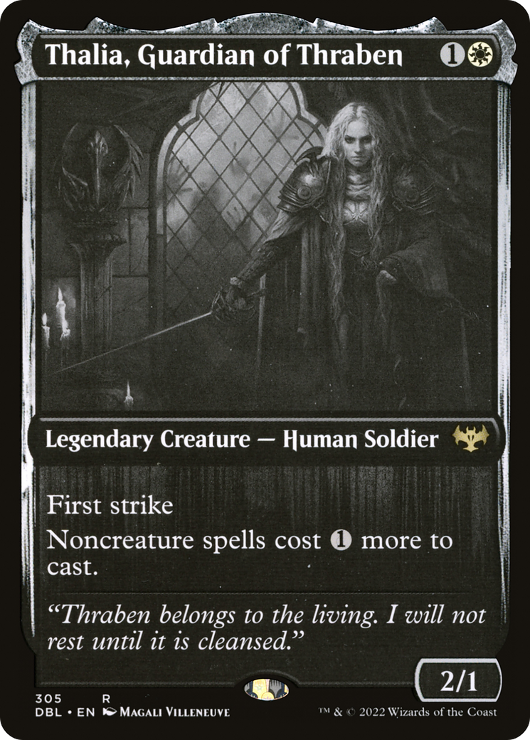 Thalia, Guardian of Thraben (DBL-305) [Innistrad: Double Feature] MTG Single Wizards of the Coast
