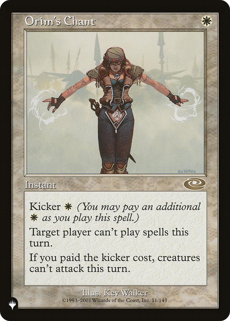 Orim's Chant (LIST-11/143) [Mystery Booster] The List MTG Single Wizards of the Coast