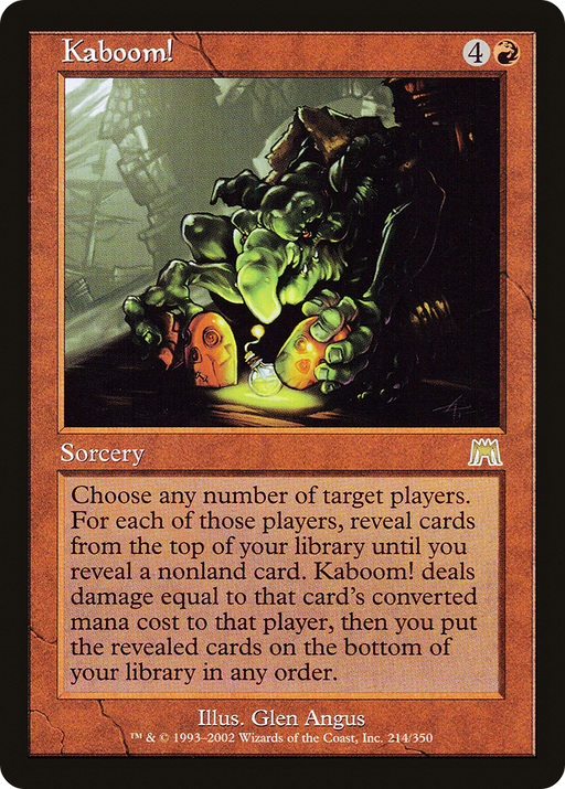 Kaboom! (ONS-214) [Onslaught] MTG Single Wizards of the Coast