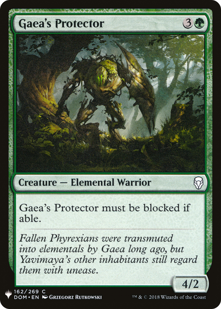 Gaea's Protector (LIST-162) [Mystery Booster] The List MTG Single Wizards of the Coast