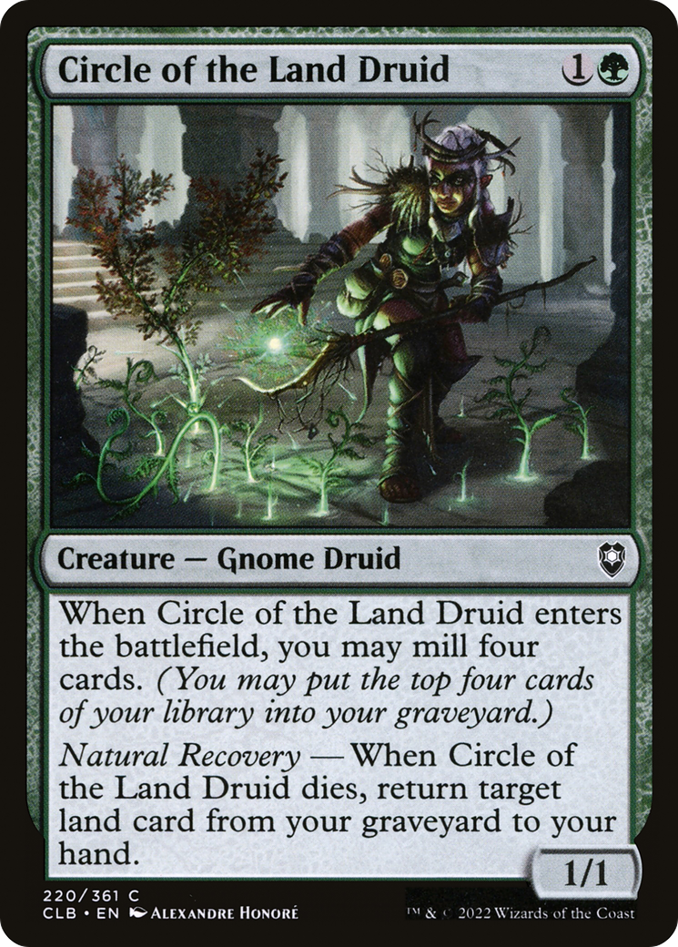 Circle of the Land Druid (CLB-220) [Commander Legends: Battle for Baldur's Gate] MTG Single Wizards of the Coast