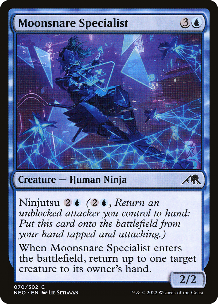 Moonsnare Specialist (NEO-070) [Kamigawa: Neon Dynasty] Foil MTG Single Wizards of the Coast