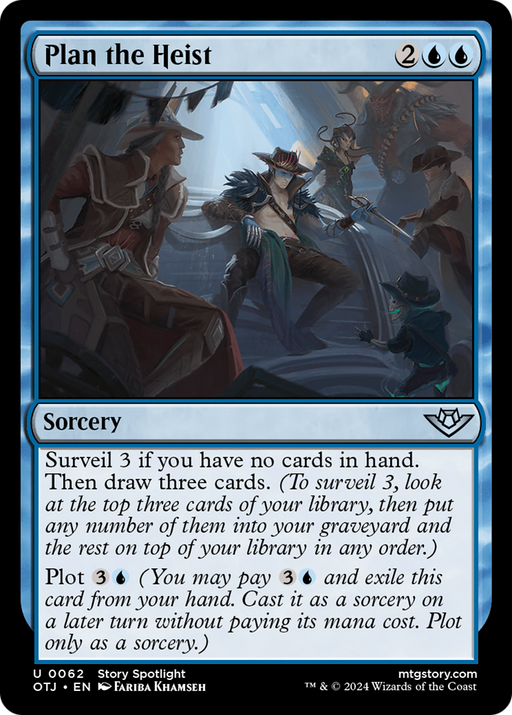 Plan the Heist (OTJ-062) [Outlaws of Thunder Junction] Foil MTG Single Wizards of the Coast