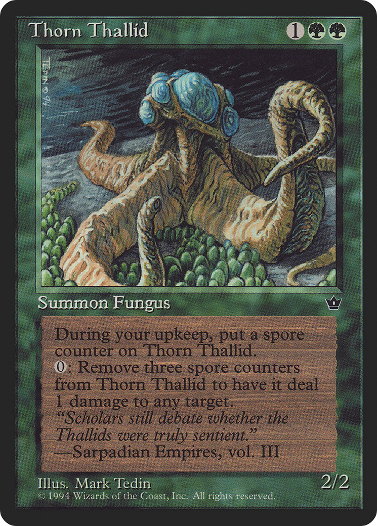 Thorn Thallid (FEM-80D) [Fallen Empires] MTG Single Wizards of the Coast