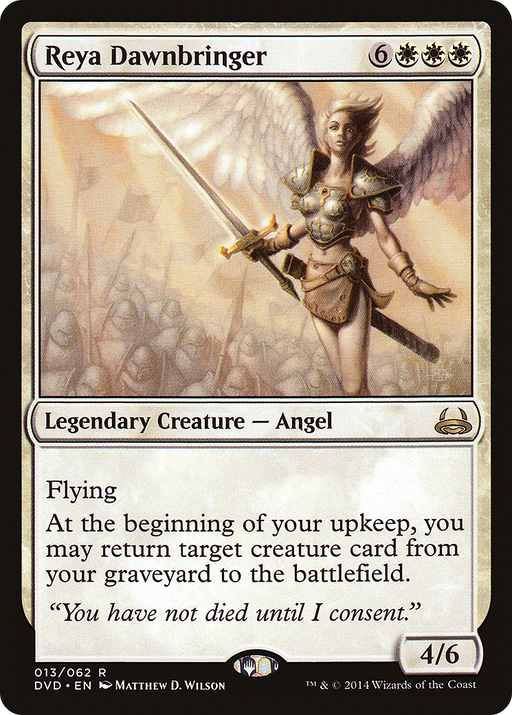 Reya Dawnbringer (DD3-) [Misc] Duel Decks Anthology: Divine vs. Demonic MTG Single Wizards of the Coast