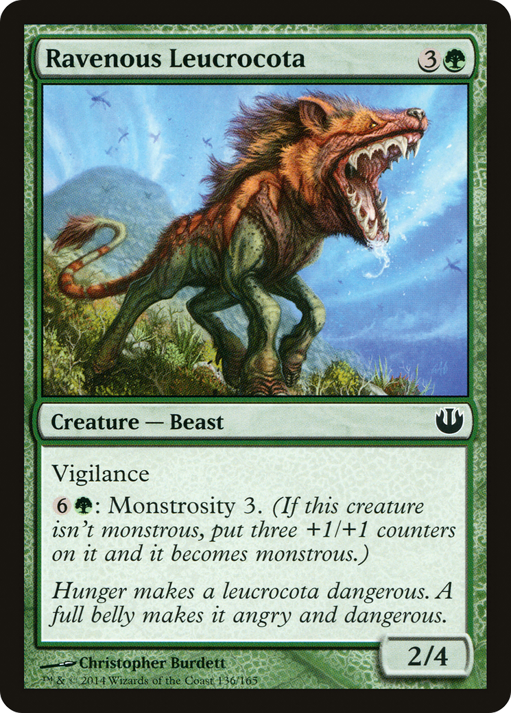 Ravenous Leucrocota (JOU-136) [Journey into Nyx] MTG Single Wizards of the Coast