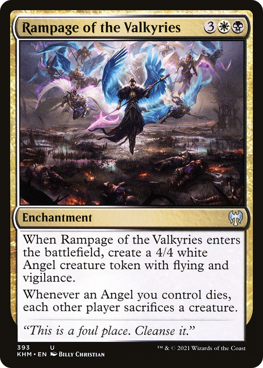 Rampage of the Valkyries (KHM-393) [Kaldheim] MTG Single Wizards of the Coast
