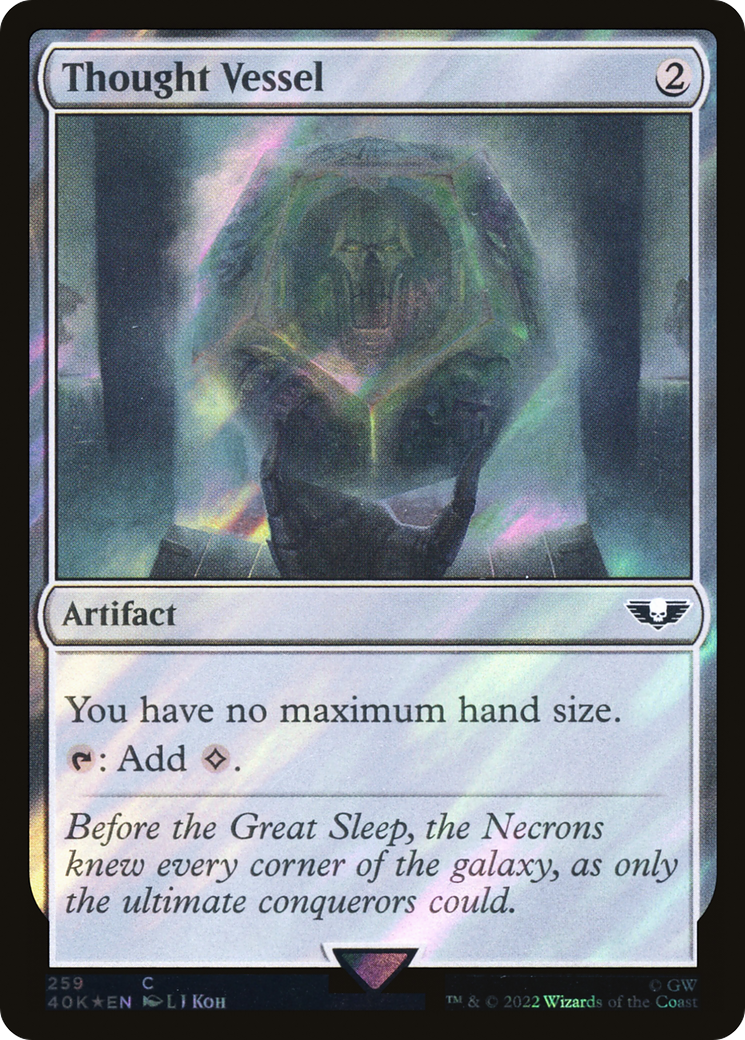 Thought Vessel (40K-259★) [Warhammer 40,000 Commander] Foil MTG Single Wizards of the Coast
