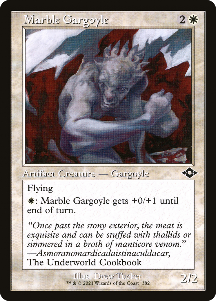 Marble Gargoyle (MH2-382) [Modern Horizons 2] Etched Foil MTG Single Wizards of the Coast