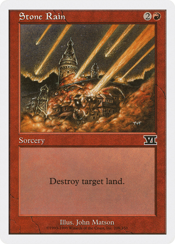 Stone Rain (6ED-209) [Classic Sixth Edition] MTG Single Wizards of the Coast