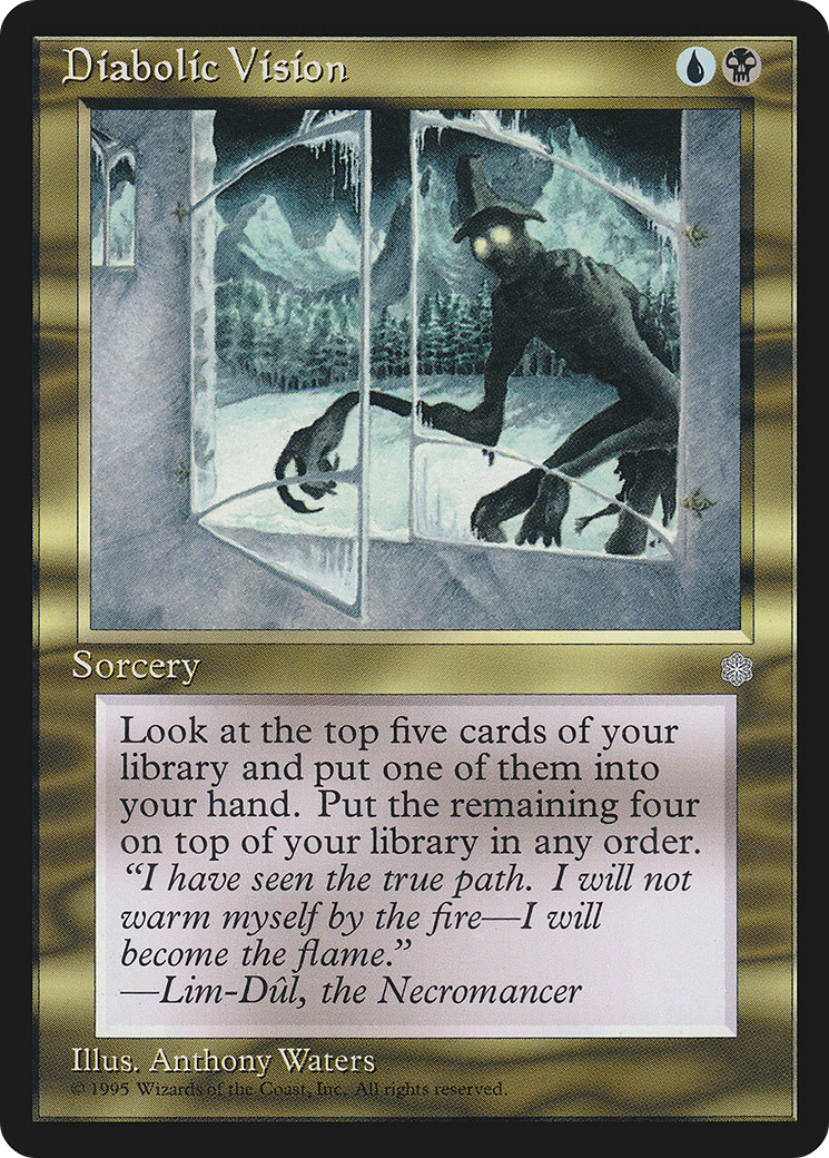 Diabolic Vision (ICE-284) [Ice Age] MTG Single Wizards of the Coast