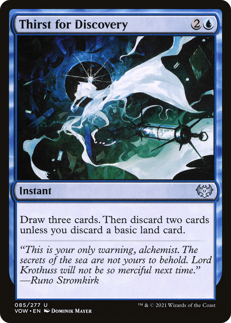 Thirst for Discovery (VOW-085) [Innistrad: Crimson Vow] Foil MTG Single Wizards of the Coast