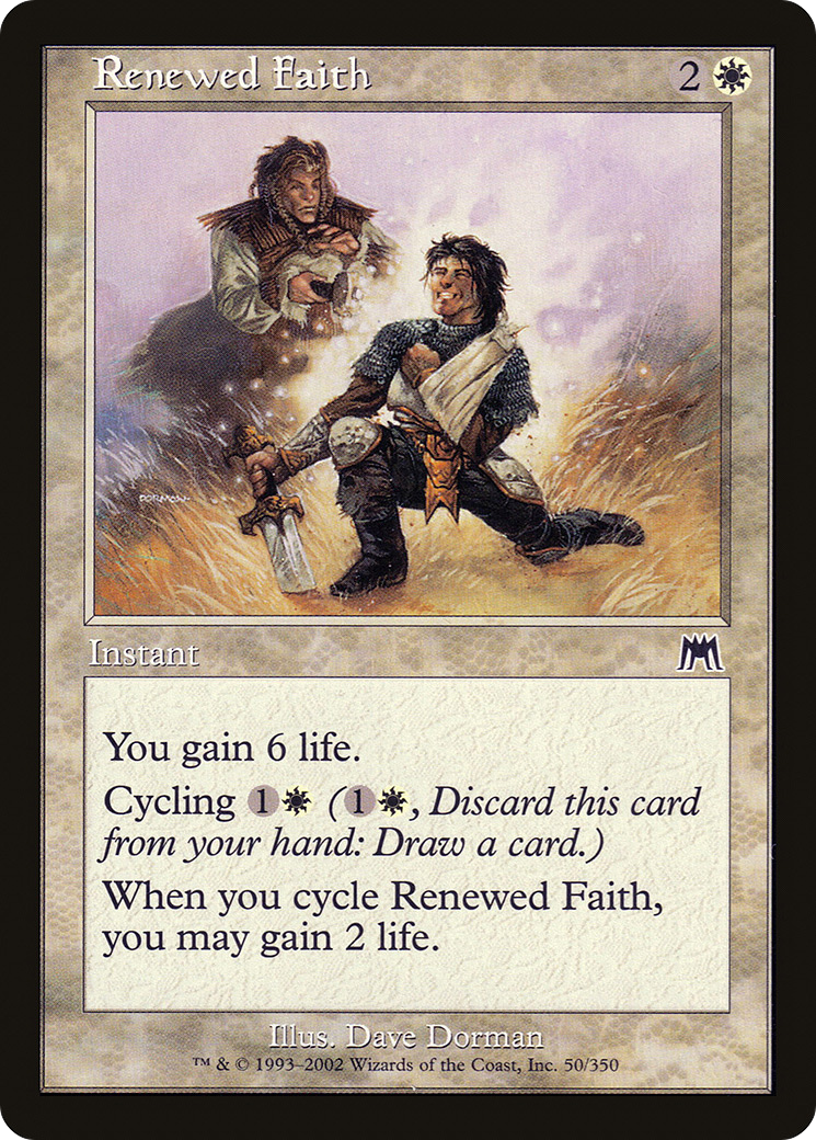 Renewed Faith (ONS-050) [Onslaught] MTG Single Wizards of the Coast