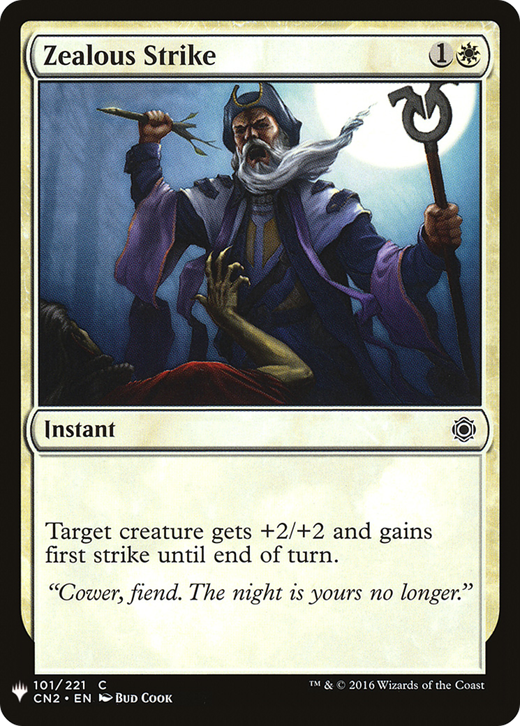 Zealous Strike (LIST-CN2-101) [Mystery Booster] The List MTG Single Wizards of the Coast