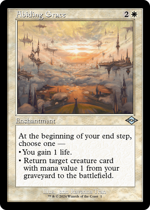 Abiding Grace (MH2-001) [Modern Horizons 2 Timeshifts] MTG Single Wizards of the Coast