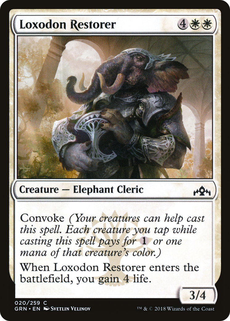 Loxodon Restorer (GRN-020) [Guilds of Ravnica] Foil MTG Single Wizards of the Coast