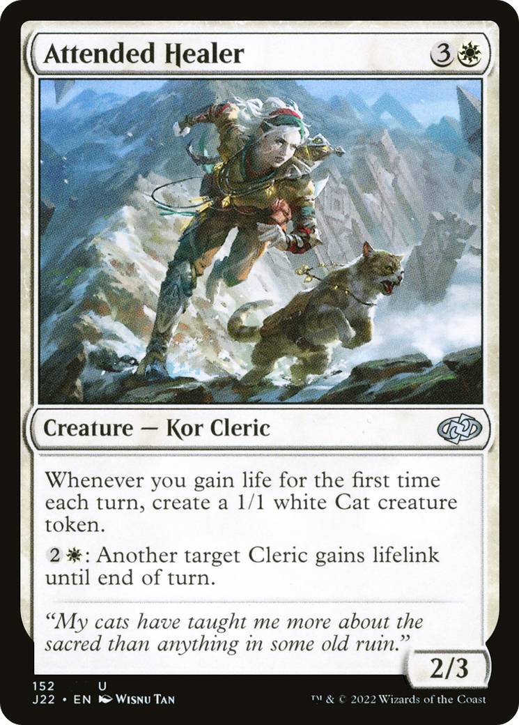 Attended Healer (J22-152) [Jumpstart 2022] MTG Single Wizards of the Coast