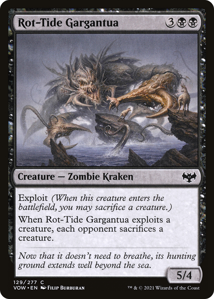 Rot-Tide Gargantua (VOW-129) [Innistrad: Crimson Vow] Foil MTG Single Wizards of the Coast