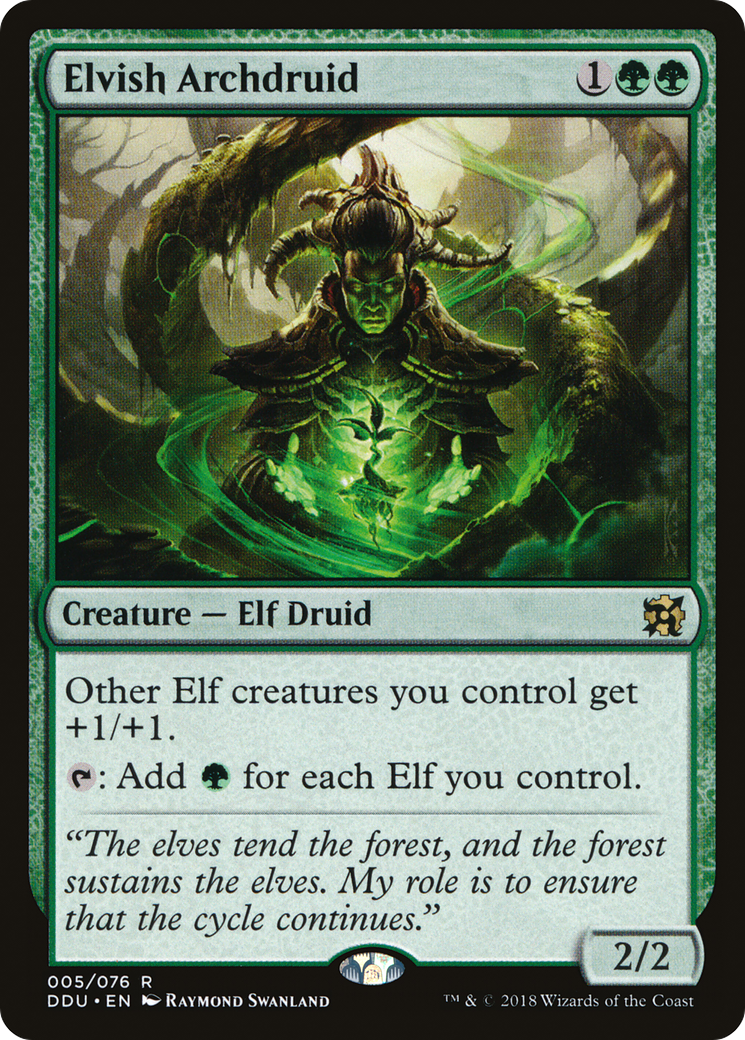 Elvish Archdruid (DDU-005) [Misc] Duel Decks: Elves vs. Inventors MTG Single Wizards of the Coast