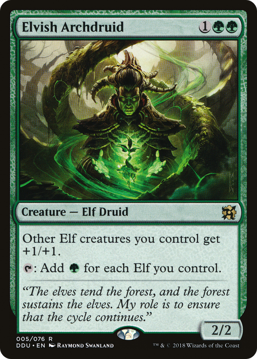 Elvish Archdruid (DDU-005) [Misc] Duel Decks: Elves vs. Inventors MTG Single Wizards of the Coast