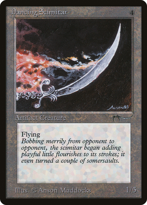 Dancing Scimitar (ARN-) [Oldschool] Arabian Nights MTG Single Wizards of the Coast
