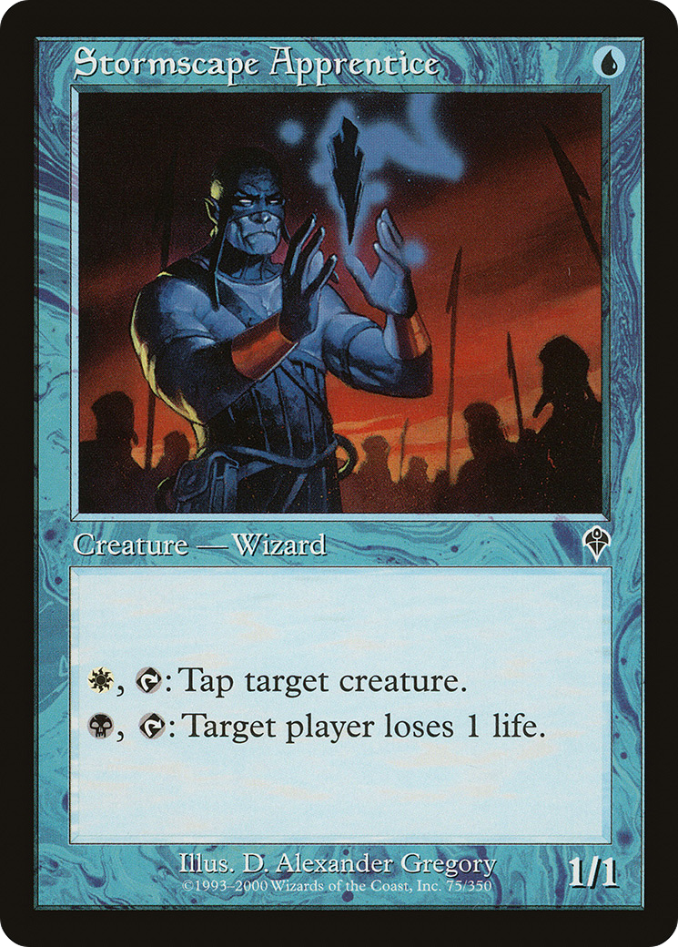 Stormscape Apprentice (INV-075) [Invasion] Foil MTG Single Wizards of the Coast