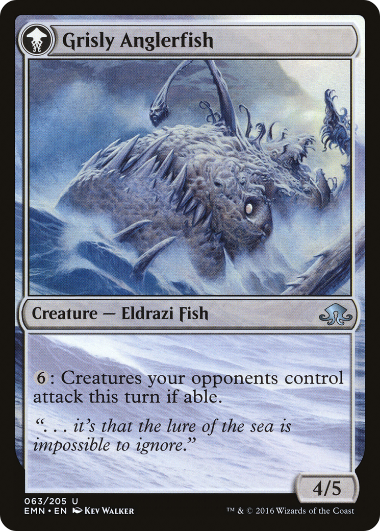 Grizzled Angler // Grisly Anglerfish (EMN-063) [Eldritch Moon] MTG Single Wizards of the Coast