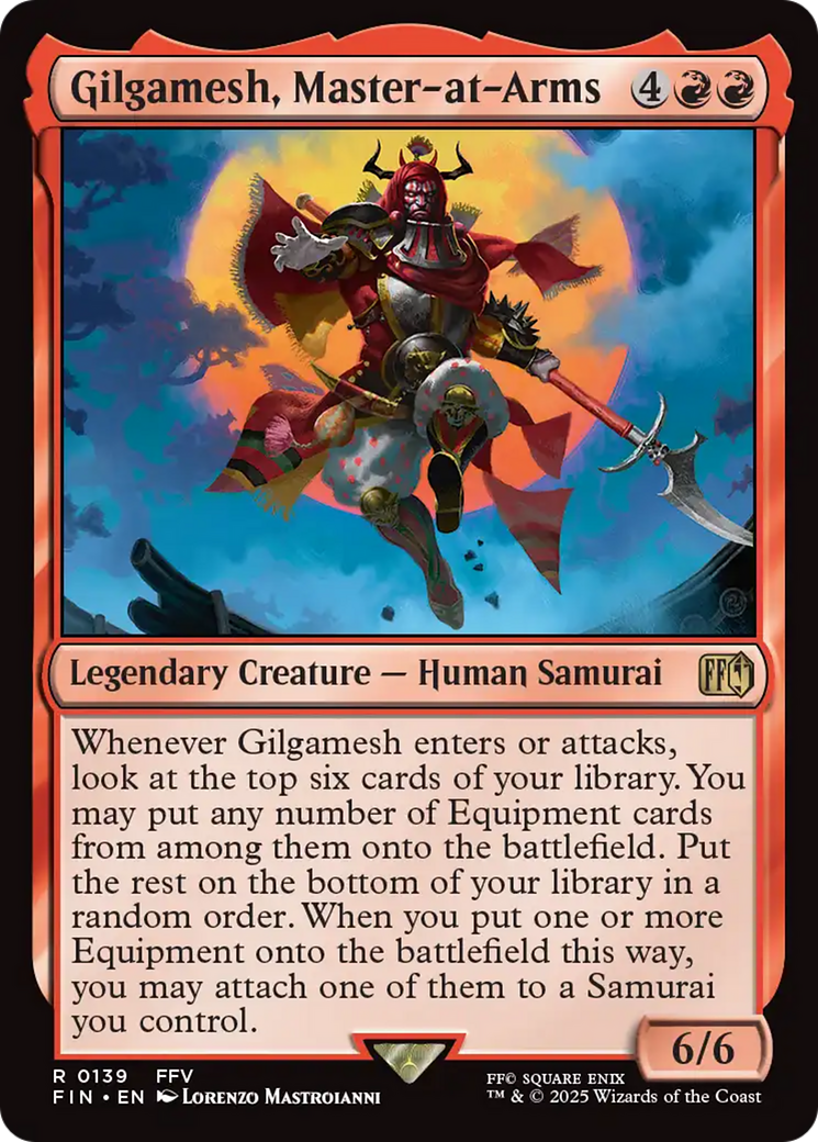 Gilgamesh, Master-at-Arms (FIN-139) [FINAL FANTASY] Foil MTG Single Wizards of the Coast