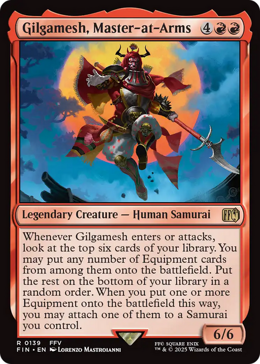 Gilgamesh, Master-at-Arms (FIN-139) [FINAL FANTASY] Foil MTG Single Wizards of the Coast